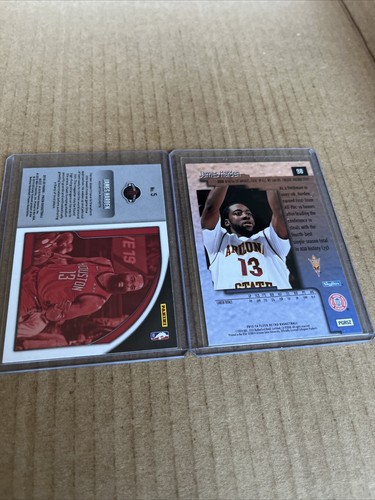 JAMES HARDEN 2013 Fleer Retro Skybox Premium #98 & 2019 Prizm HYPED #5 Cards (c1 - Picture 2 of 2