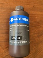 ANYCUBIC 3D Printing UV Sensitive Resin Basic- UV Wavelength 405nm- Gray -sealed