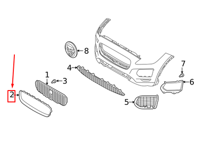 JAGUAR E-PACE 2016 ONWARDS UPPER GRILL SURROUND J9C7251 for sale  