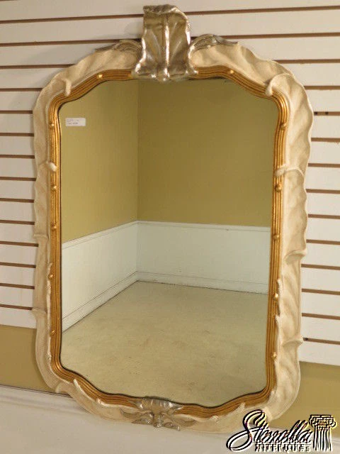 L40199: Espejo Decorador Friedman Brothers #6580 "Grenoble" Crema y Dorado ~ NUEVO Foto 2 de 4