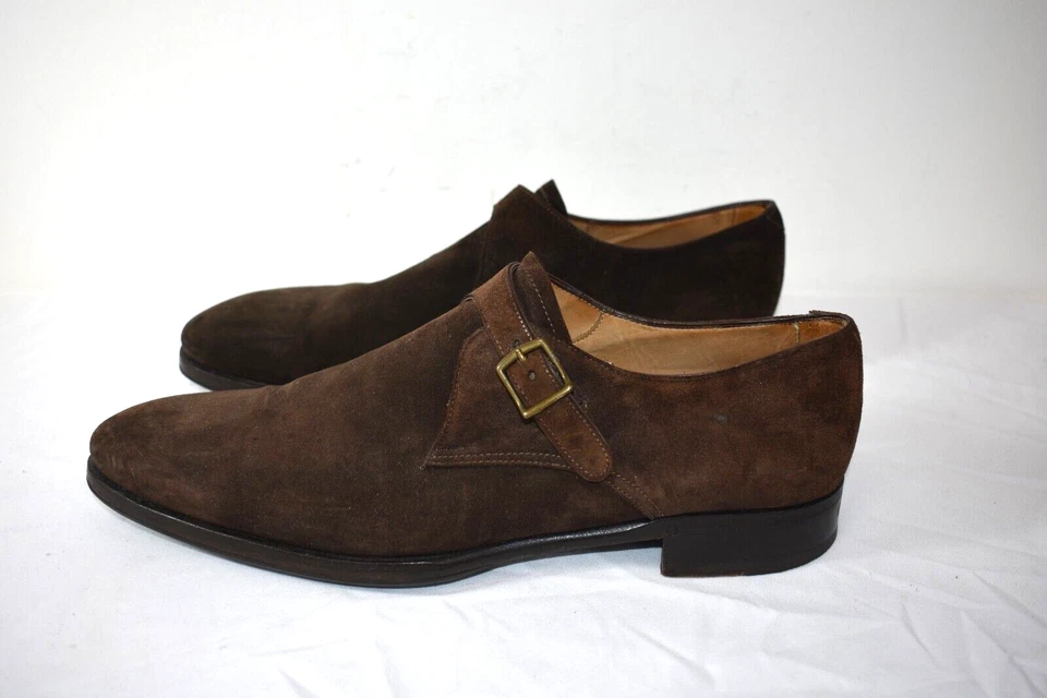 Barney's New York Lindforth Brown Suede Men's Shoes /Size Us 8.5/ On Sale - Image 4 of 4