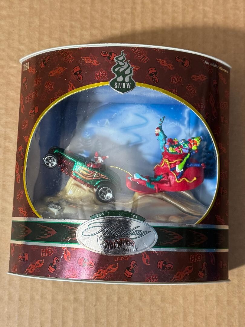 2001 Christmas Holiday Hot Wheels Santa's Snow Toy Roadster