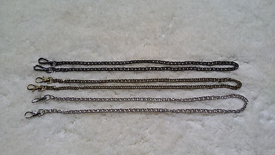  Sturdy Crossbody Chain Handle Strap 24'' (Silve4) Wallet or Miche Petite
