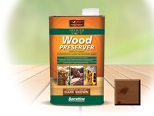 BARRETTINE WOOD PRESERVER 1LTR/5LTR VARIOUS COLOURS LONG LASTING PROTECTION 