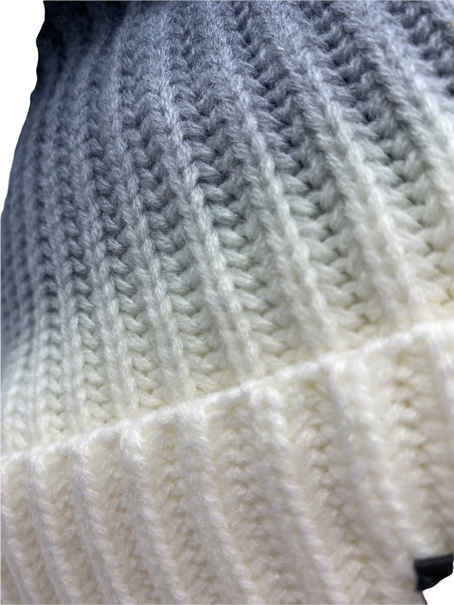 Frye and Co. Dip Dye Ombré Knit Beanie Frye & Co. Unisex Blue Knit Winter Hat NWT Dip Dye Knit  main image 3