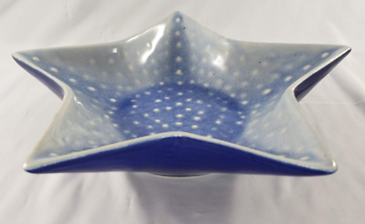 ペビさま Pier 1 One Stoneware Blue Star Shaped Crackle Bowl | eBay