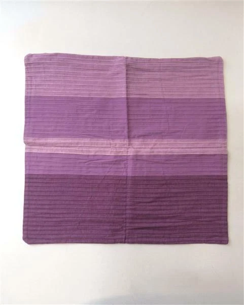 Federa Per Cuscino Quadrato S4Sassy In Seta Dupion 50x50 Cm – Colore Viola Classico, Plissettata E Decorativa