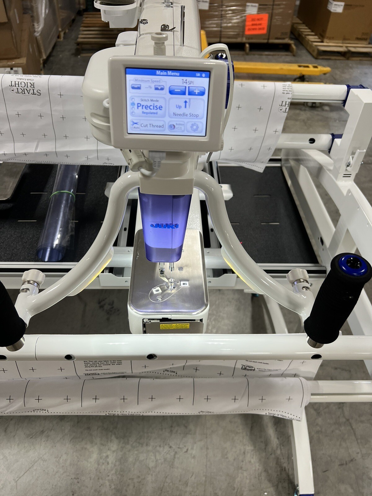 Juki Miyabi J350QVP Longarm Quilting Machine with 5 Ft Frame Used 1 Time! 675900932739 eBay