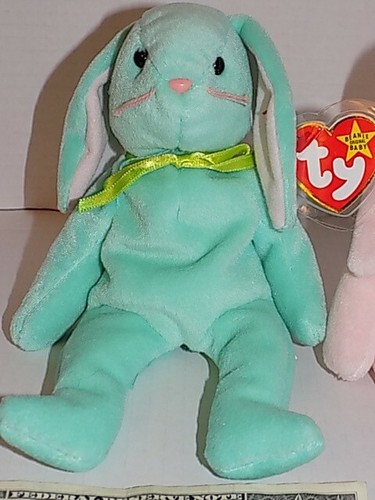 (RARE) Hippity, Hoppity, & Floppity Ty Beanie Babies all with multiple Errors!! - Picture 5 of 10