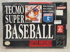Tecmo Super Baseball Super Nintendo  SNES Authentic BOX ONLY
