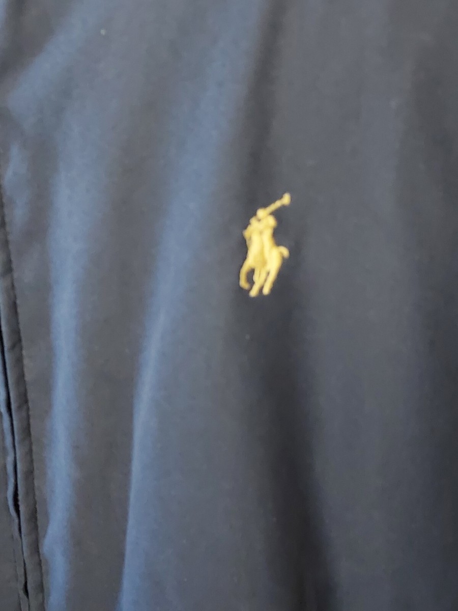 Polo Ralph Lauren Harrington Jacket Men Size XXL Navy Blue Plaid