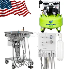 Dental Mobile Delivery Cart Treatment Unit System 4 Hole/Unit Air Turbine 4 Hole