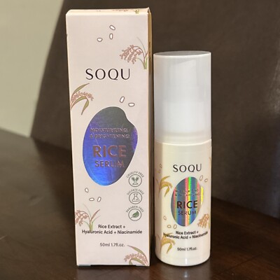 SOQU Rice Serum with Niacinamide,Rice Extract and Hyaluronic Acid 5l | eBay