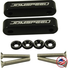 Jdmspeed Hood Spacer Risers Kit New Black For Honda Civic Acura Integra