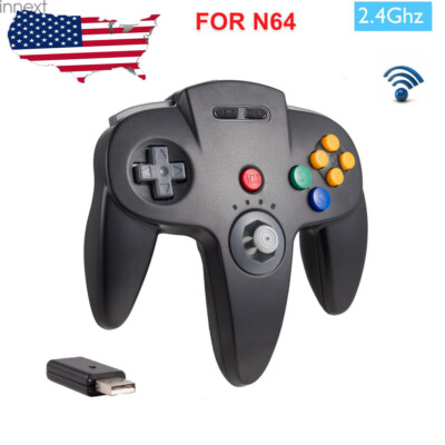 Wireless 2.4 G For N64 Nintendo 64 Switch PC Mac USB Controller Gamepad Joystick