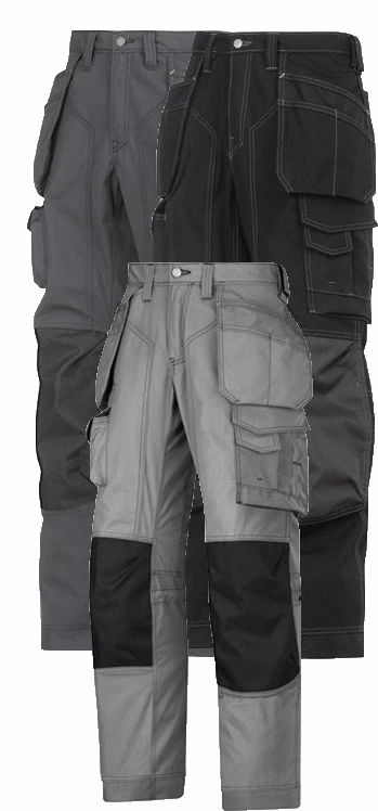 Snickers 3223 Floorlayer Holster Pocket Knee Pad Trousers, Rip-Stop