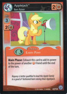My Little Pony TCG - Applejack #F13 Rare Foil | eBay