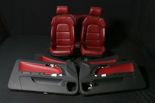 Audi A3 8P 8P7 CABRIO Sportsitze Lederausstattung Leder Innenausstattug ROT Sitz