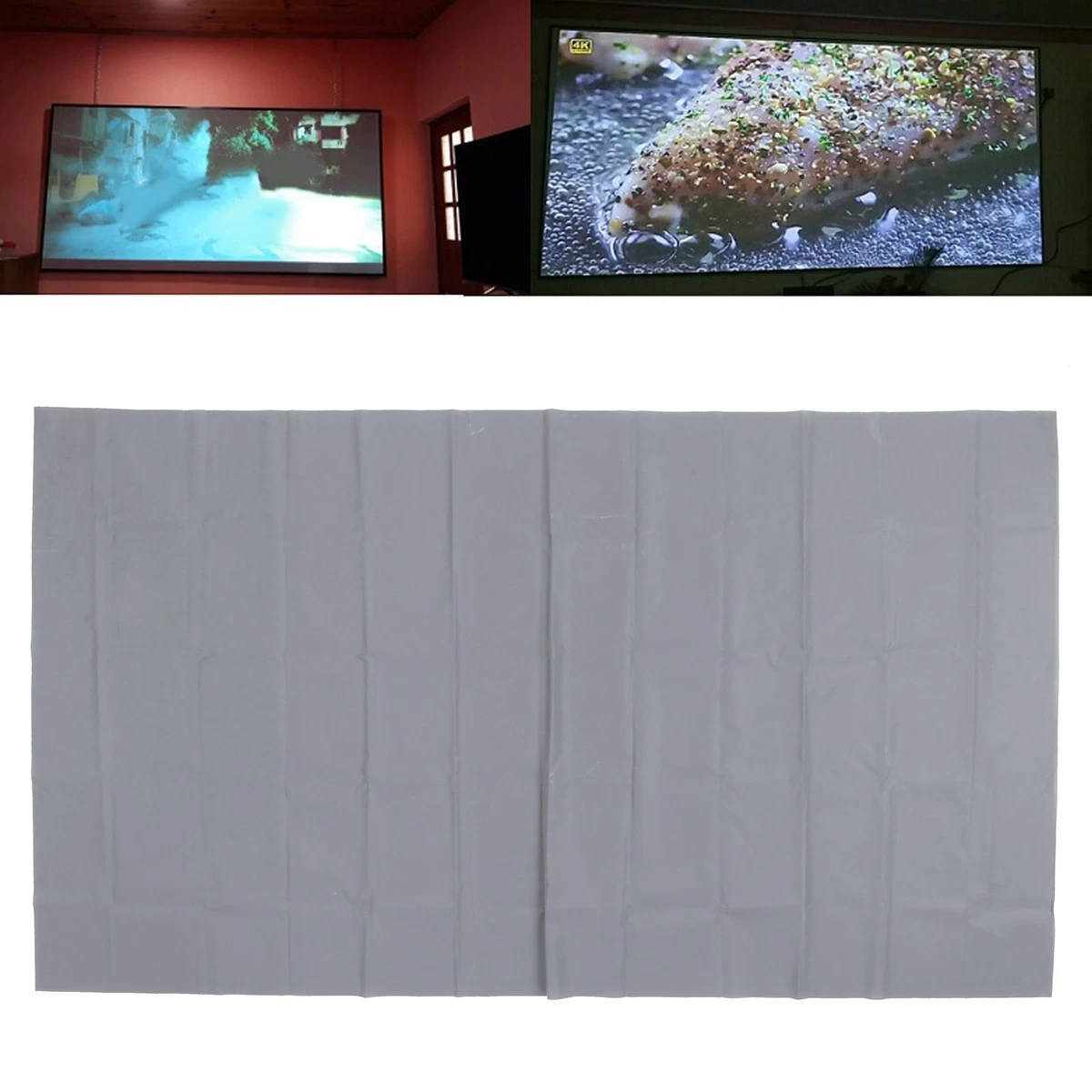 Outdoor pull down projector screen outlet
