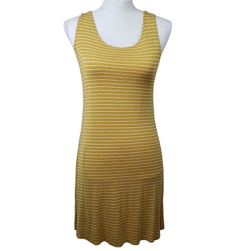 Olivia Rae Tank Style Dress Stripe Gold 