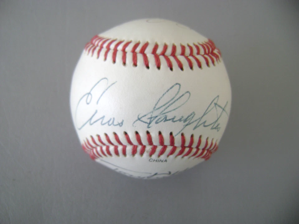 N.Y.YANKEES-KUBEK/LARSEN/SKOWRON/SLAUGHTER/ SIGNED MLB BALL - Image 3 of 4