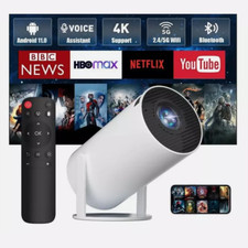 Mini Projector 7000 Lumen LED 4K 1080P WiFi Bluetooth UHD Portable Home Theater