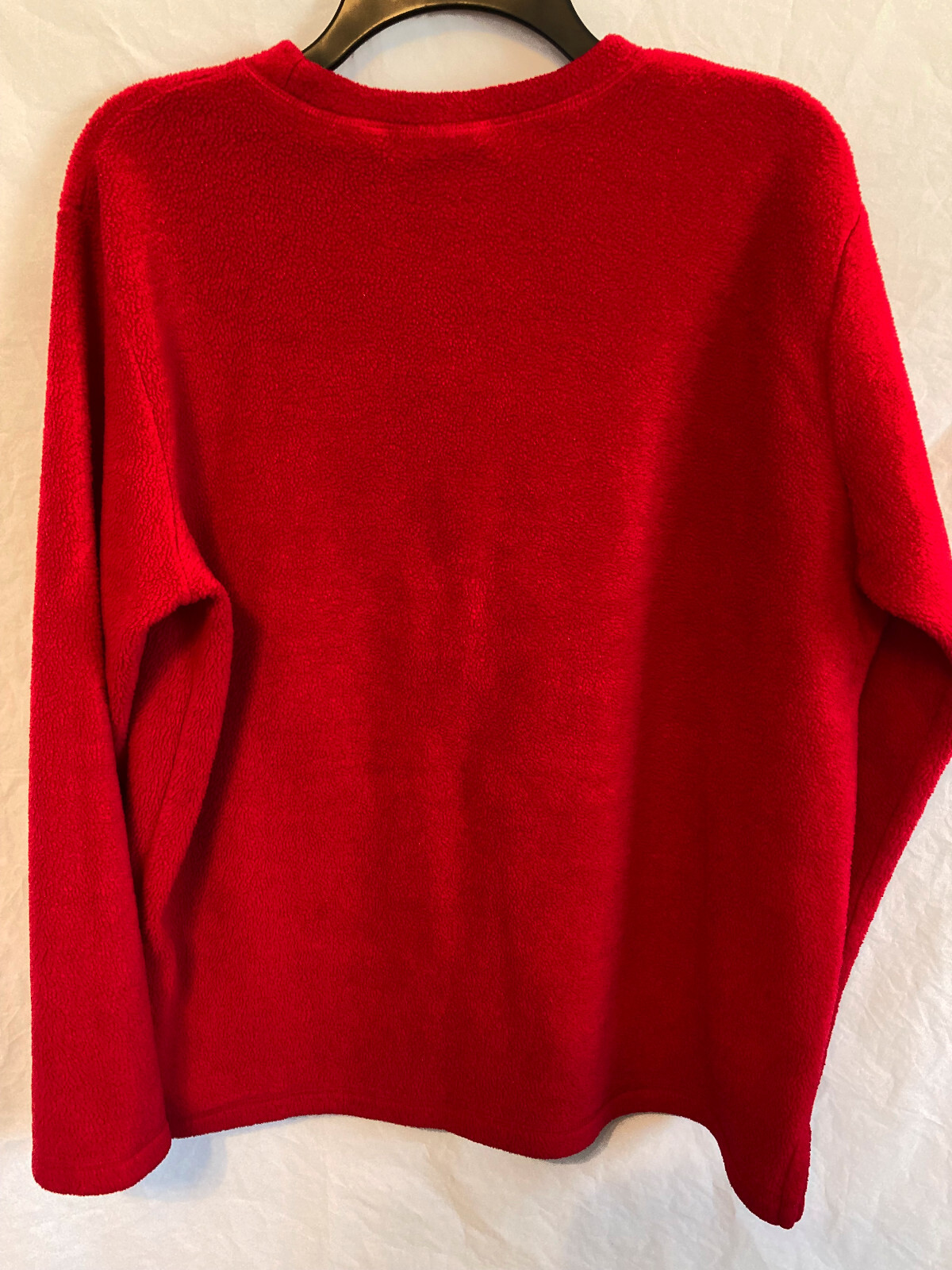 Womens Basic Editions, Embroidered Red Fleece Sno… - image 2