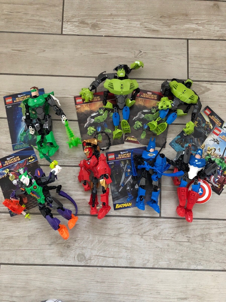 Lego Super Heroes Batman Joker, Green Lantern, Iron Man, Hulk X2