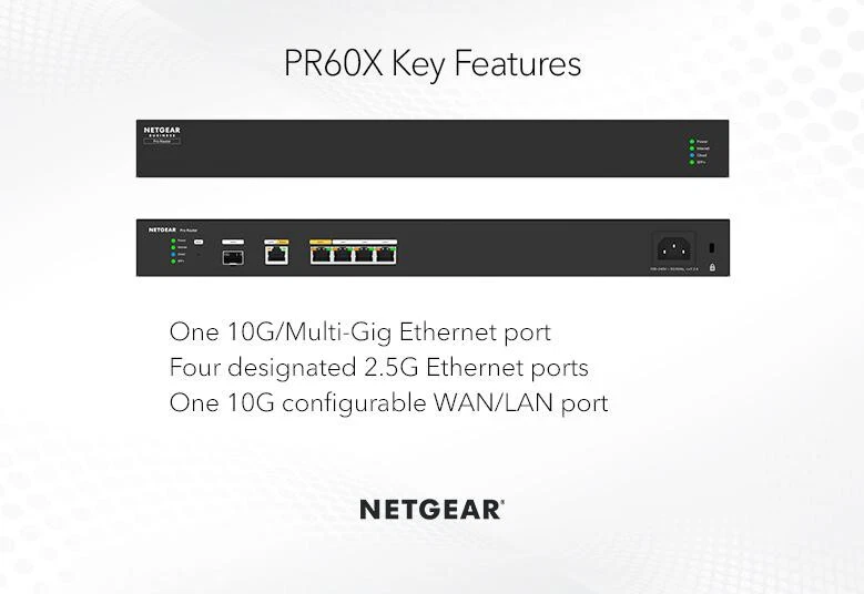 NETGEAR PR60X 10G/Multi-Gigabit Dual WAN Pro Router + Insight Cloud Management - Image 2 of 4