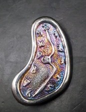Rare 1961 Silver Salvador Dali Melting Clock Brooch By Jdid Art