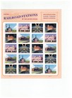 Scott#5758-5762, Railroad Stations of the U.S.-Pane of 20Forever Stamps-2023-MNH