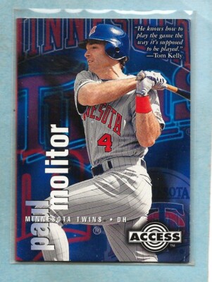 PAUL MOLITOR - 1995 Fleer Circa Access ''StatCruncher - #8/30 - Twins  - MINT