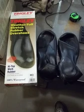 NIB TINGLEY 1300 HI-TOP WEATHER-TUFF RUBBER OVERSHOES MEDIUM SIZE 8-9.5 (524)