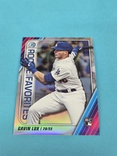 2020 Bowman Chrome Rookie of Year Favorites #ROYF-GL Gavin Lux BASEBALL Card 9I. rookie card picture