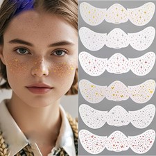 Facial Stickers Tattoo Sticker Makeup Anti-Sweat Gliding Simulation Freckle