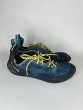 scarpa rock climbing shoes Men Size 43 US 10 Blue Suede Made In Italy 