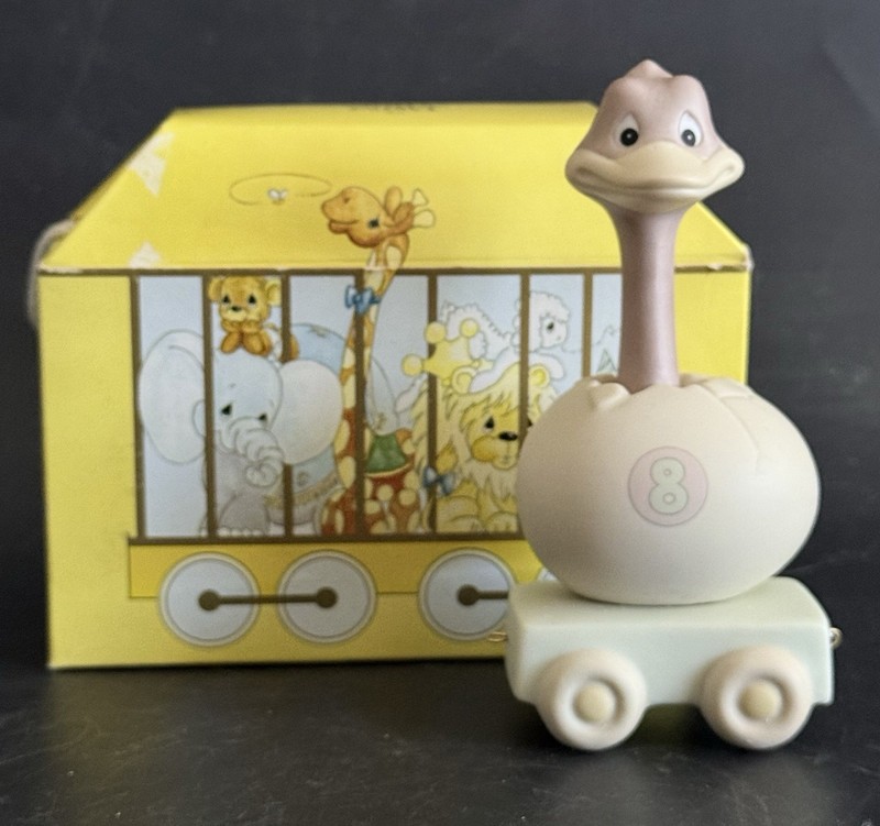 Precious Moments Birthday Train 8 Ostrich Figurine 109460 Isn't Eight Just Great