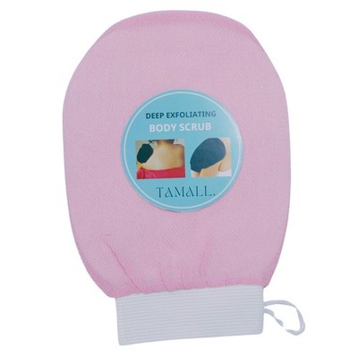 Deep Exfoliating Glove   Premium shower glove for remonving dead skin   pink