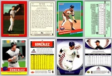 Luis Gonzalez 4 Card Lot - Rookie Arizona Diamondbacks Hall of Fame Astros RC
