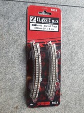 Rokuhan 5x gebogene Schienen Spur Z Radius 220mm 30° R033