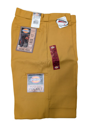 Mustard Yellow Dickies double knee workpants 34x34