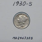 1930-S Mercury dime, 90% silver dime