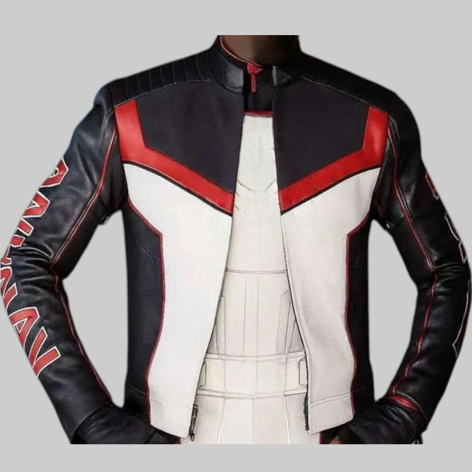 Mister Terrific Michael Holt Fair Play Café Racer Leather Superhero Jacket
