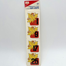 Vintage ATA Calendar Board Numbers School Cla...