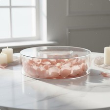 Acrylic cake stand, fillable, clear view, versatile use for