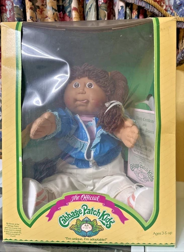 Vintage 1983 Cabbage Patch Kids Doll Kitty Bronwen Original Coleco VTG
