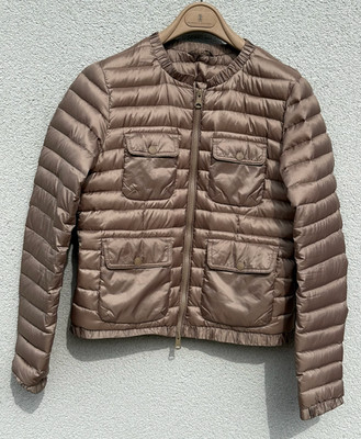 J. Lindeberg Daunenjacke Damen 38 MEDIUM Hatty Metallic Gold Glanz EX
