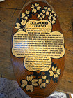 Dogwood Legend Wood Oval Hanging Wall Plaque Sign Rustic Floral Vertical — photo 1
