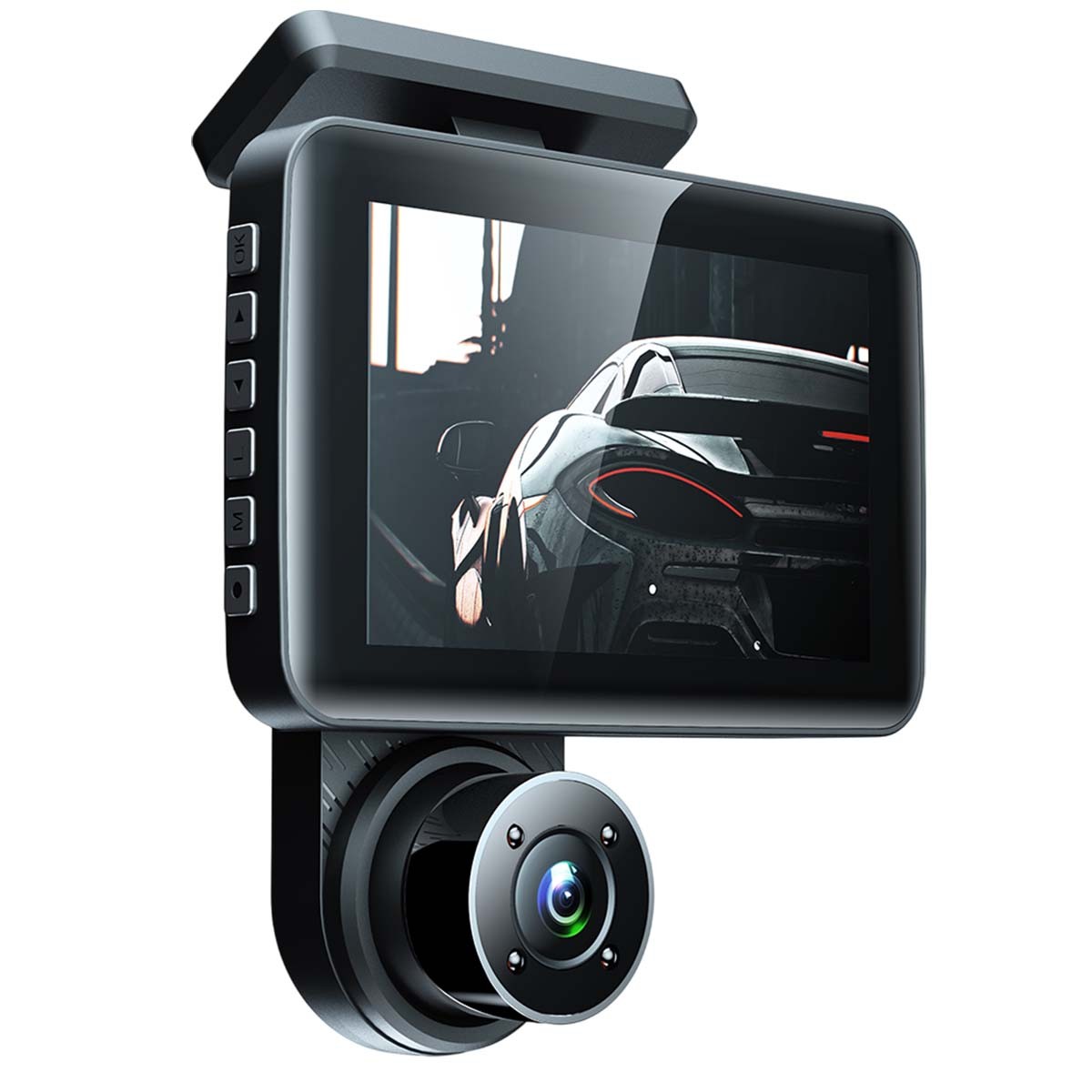 Caméra embarquée voiture Full HD double objectif Urban Factory à écran 4"