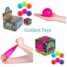 VIRAL Squishy NEON Squish Stretch Ball 2.5  Toy Network Groovy Glob x1 RANDOM 